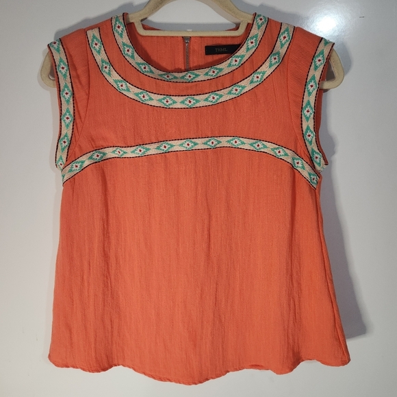 THML Orange Embroidered Women's Top, Size XS - Picture 1 of 6